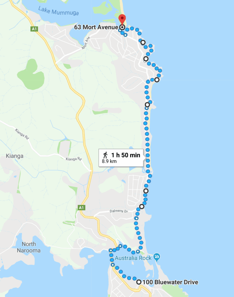 Dog Friendly Walk Narooma to Dalmeny Puppy Tales