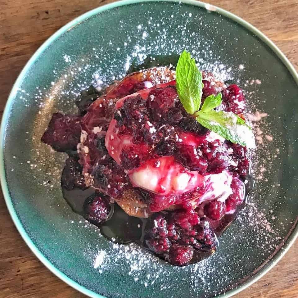 Close-up of delicious dessert from Melbourne's pet friendly cafe