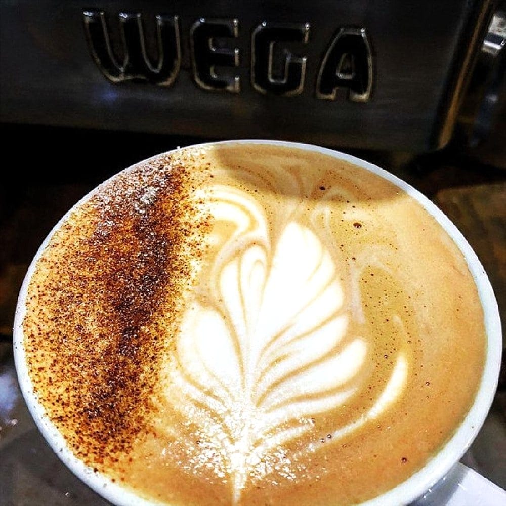 Gorgeous latte art from a dog friendly cafe in Canberra that's perfect to pair during a brunch